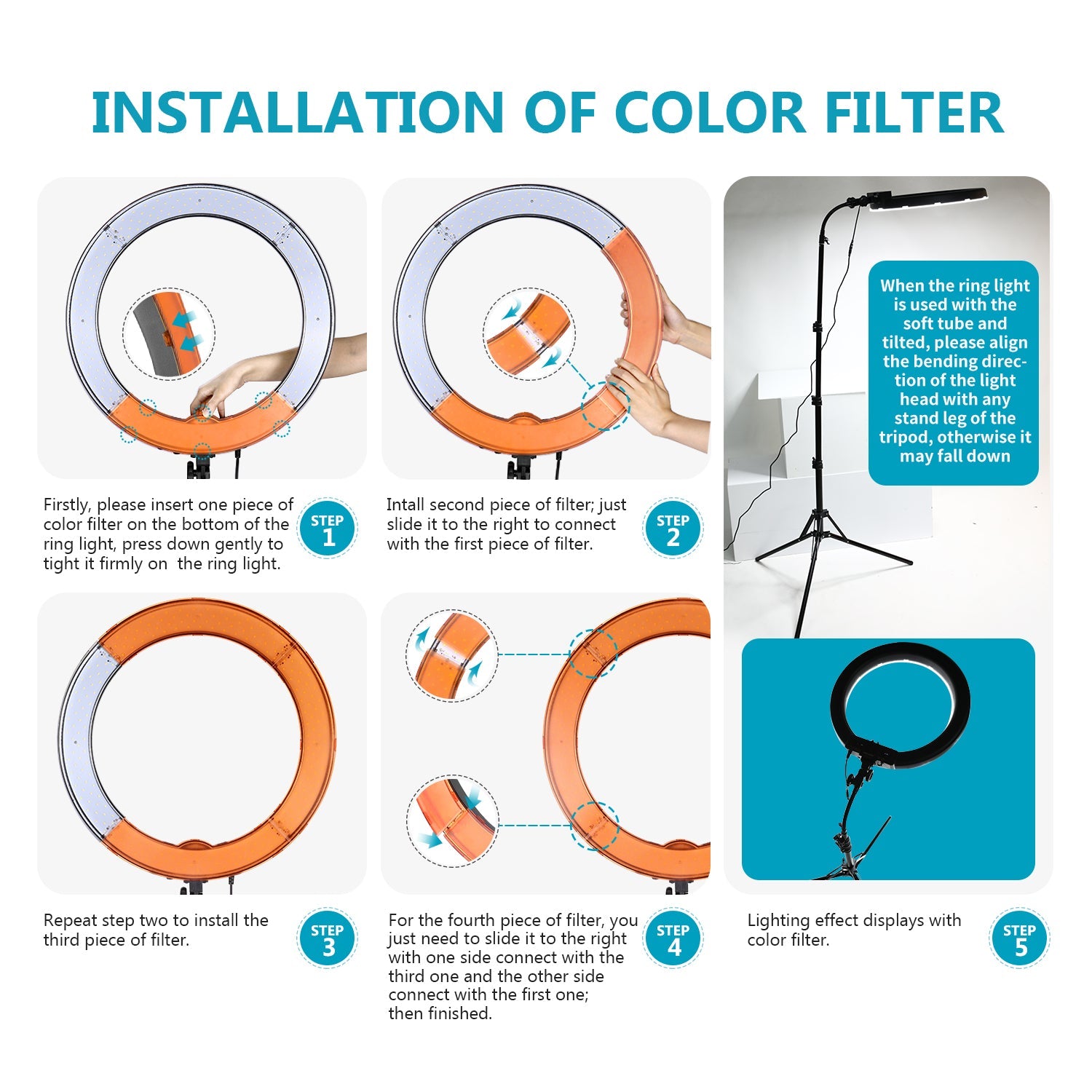  Neewer Advanced 16-inch LED Ring Light Support Manual