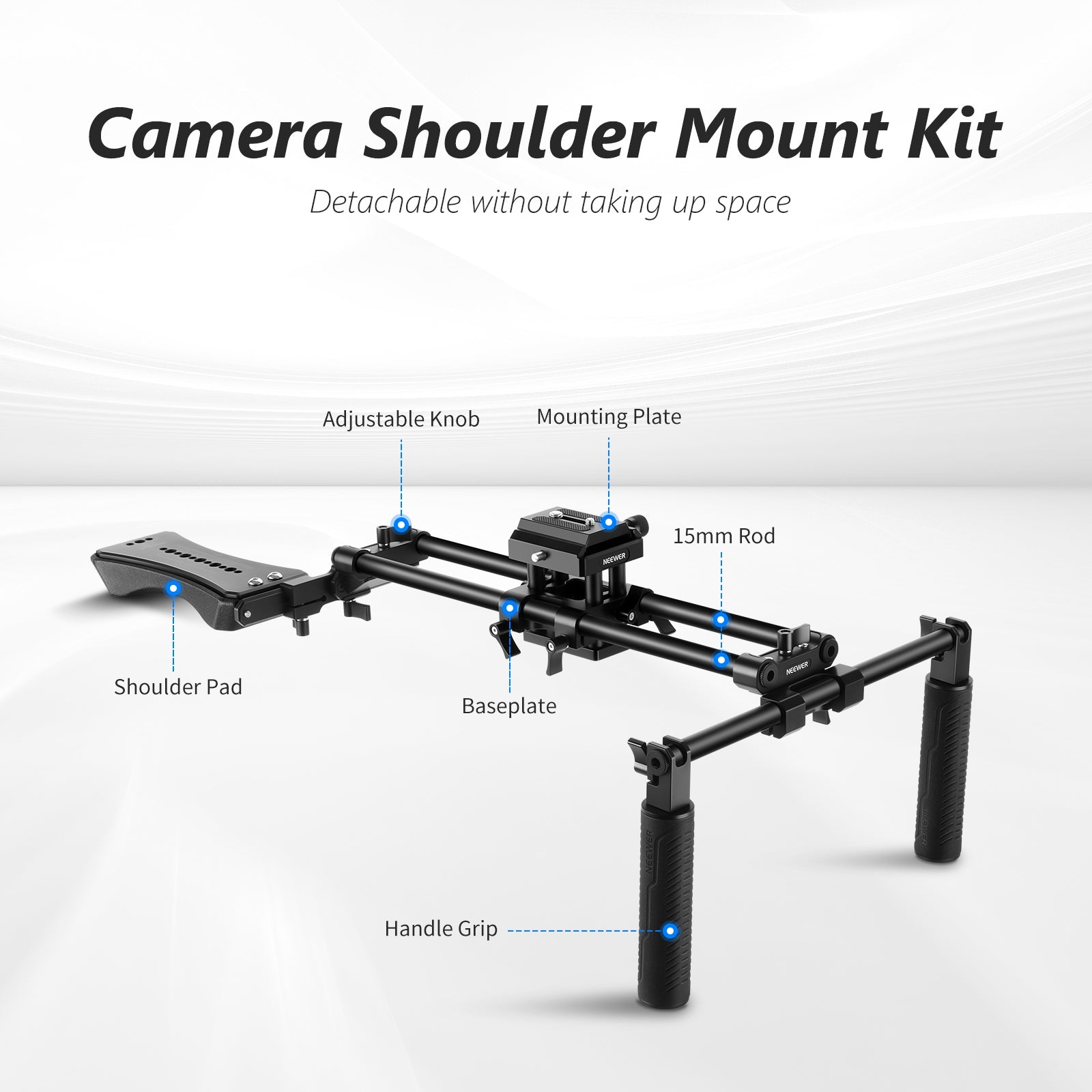 NEEWER ST34 Universal Camera Shoulder Rig - NEEWER – NEEWER.EU