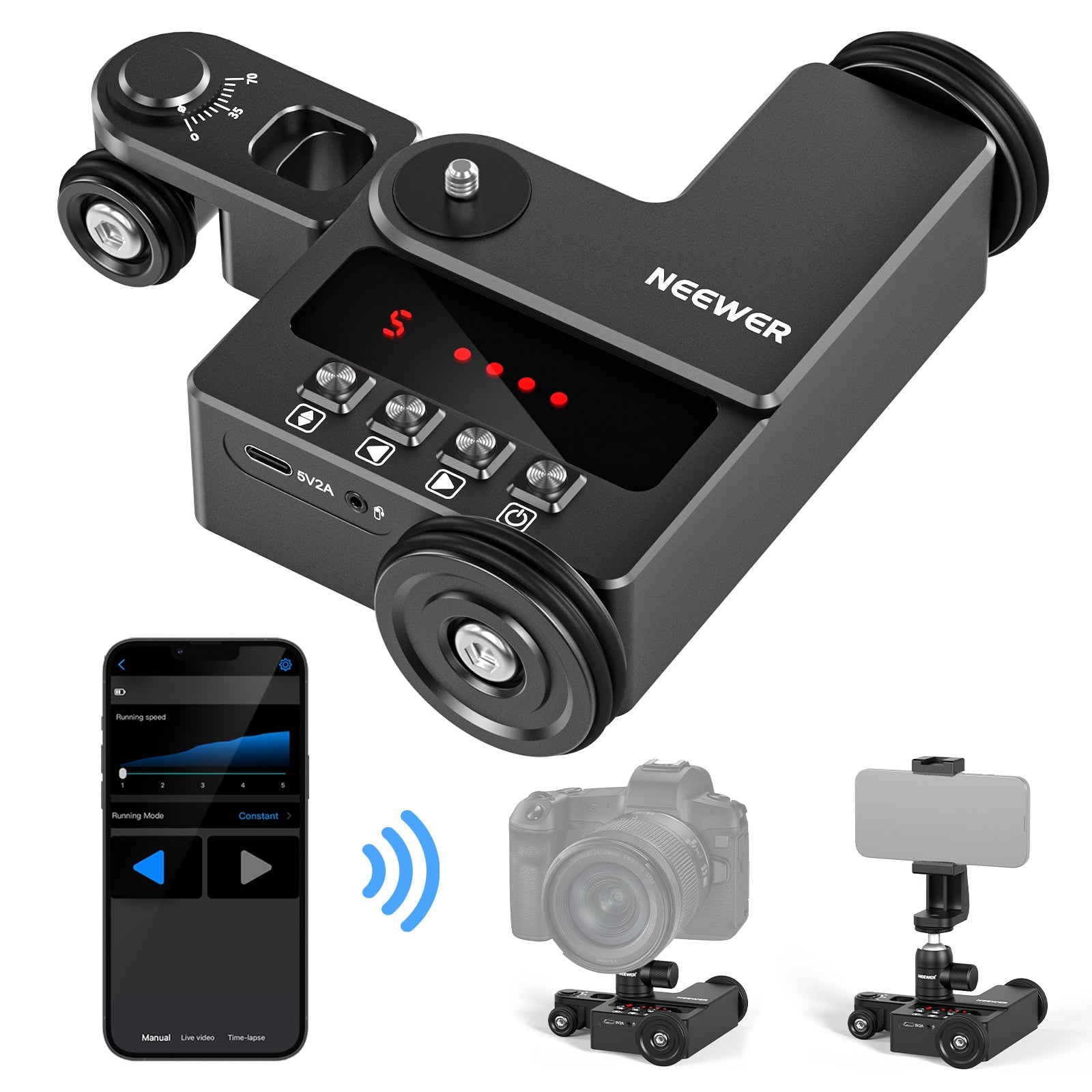 NEEWER Motorized Camera Dolly with App Control - NEEWER – NEEWER.EU