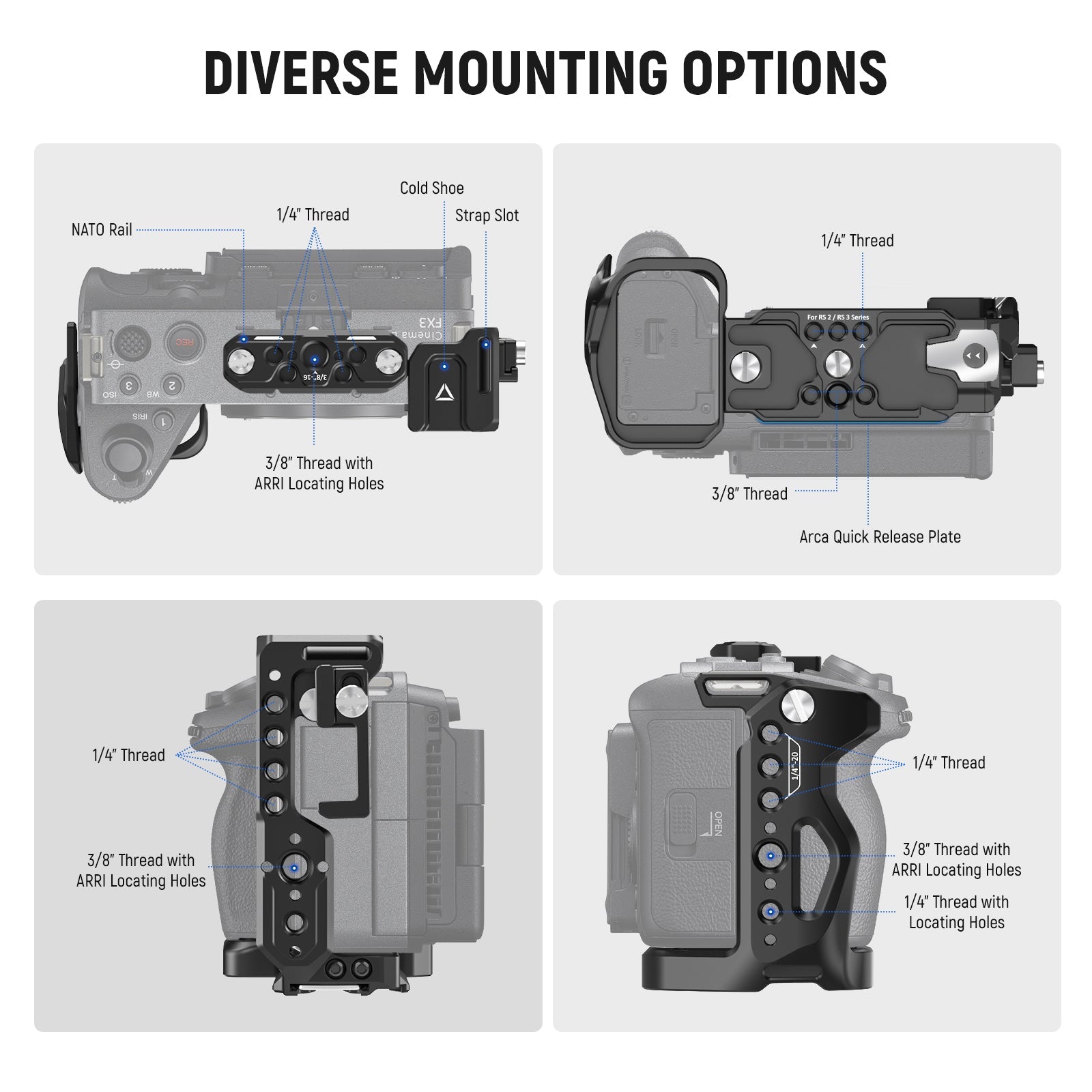 RRS Modular Plates for Sony A7IV