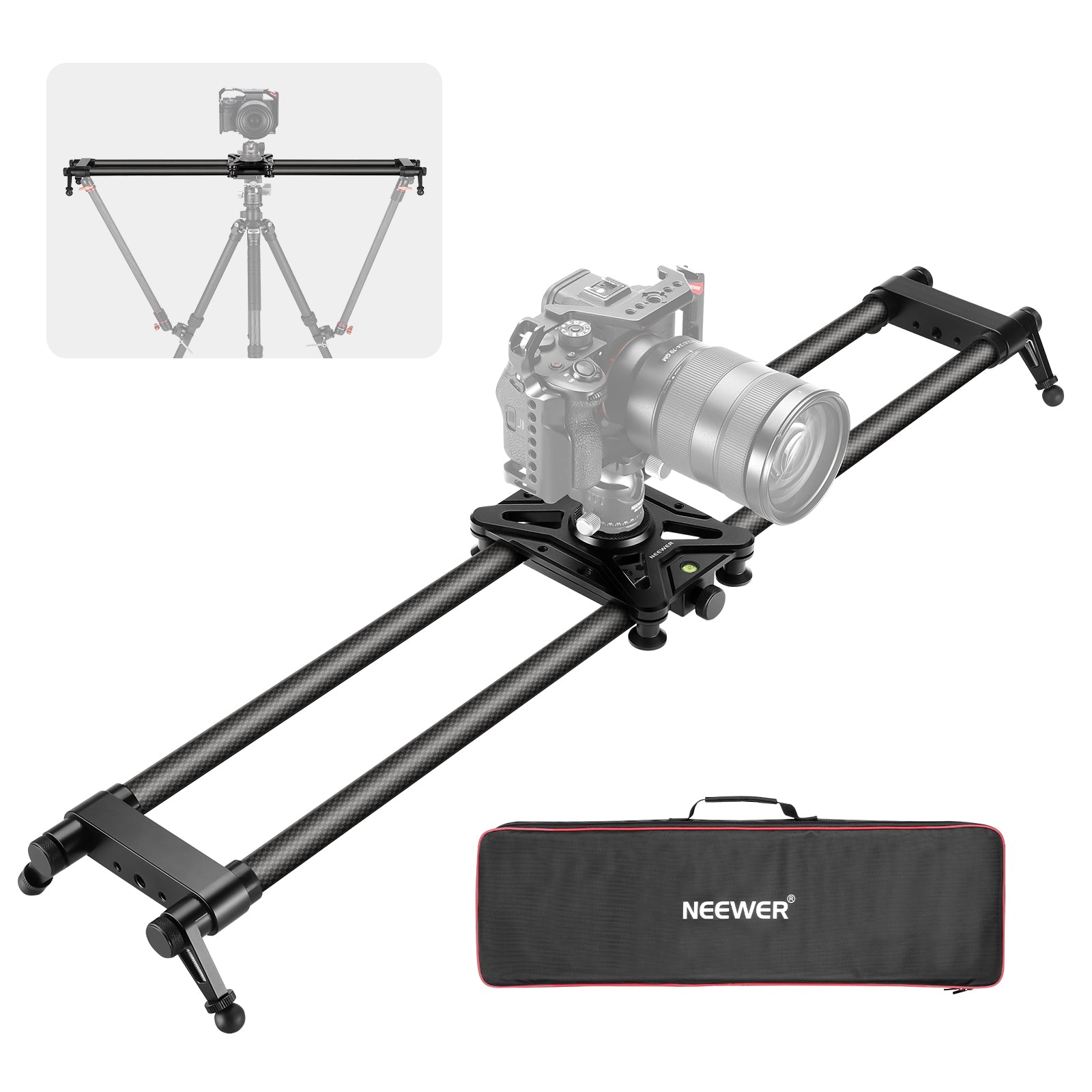 Neewer Motorized Camera Slider, 100cm Carbon Fiber Dolly Rail Camera  Slider, Remote Controller, Support Time-Lapse Photography - AliExpress