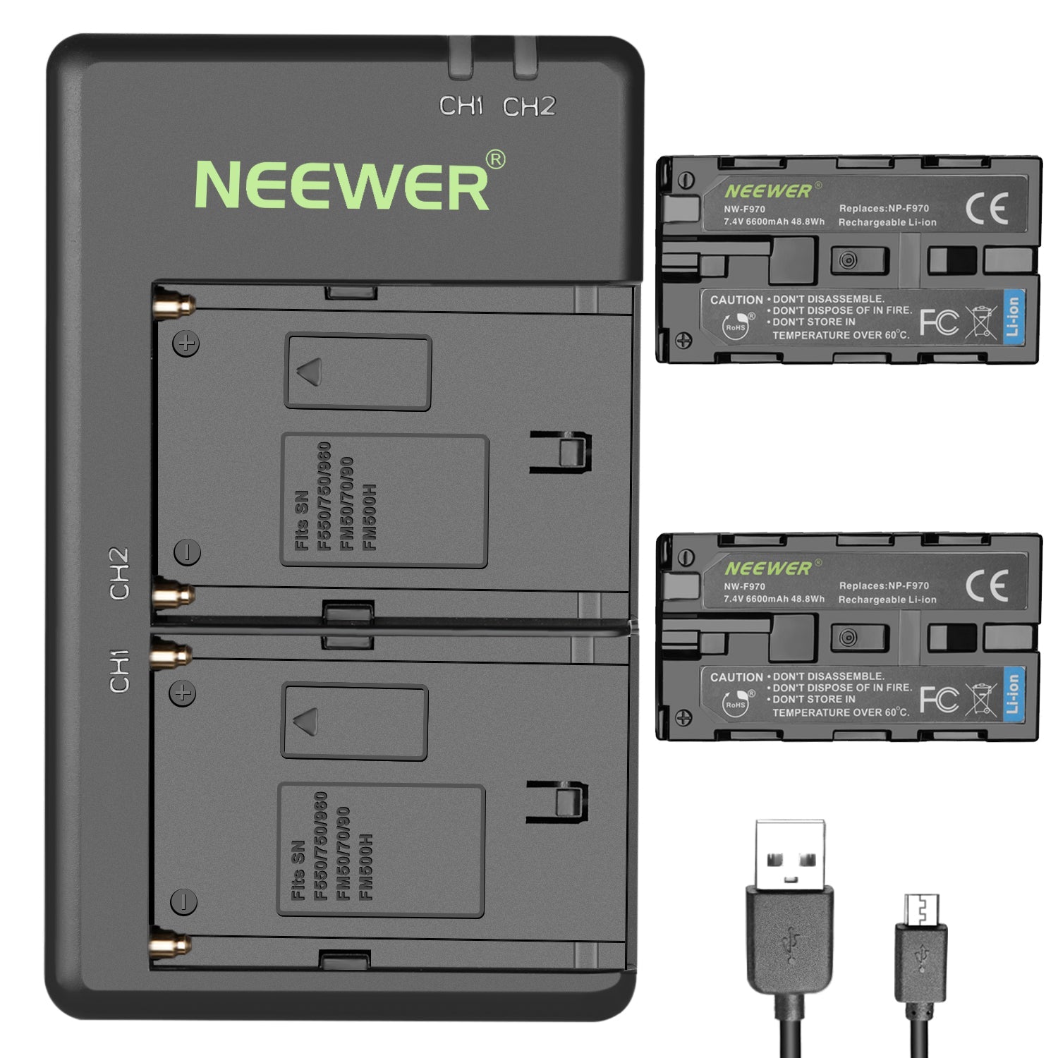 NEEWER Dual Charger for Sony NP-FZ100 - NEEWER – NEEWER.EU