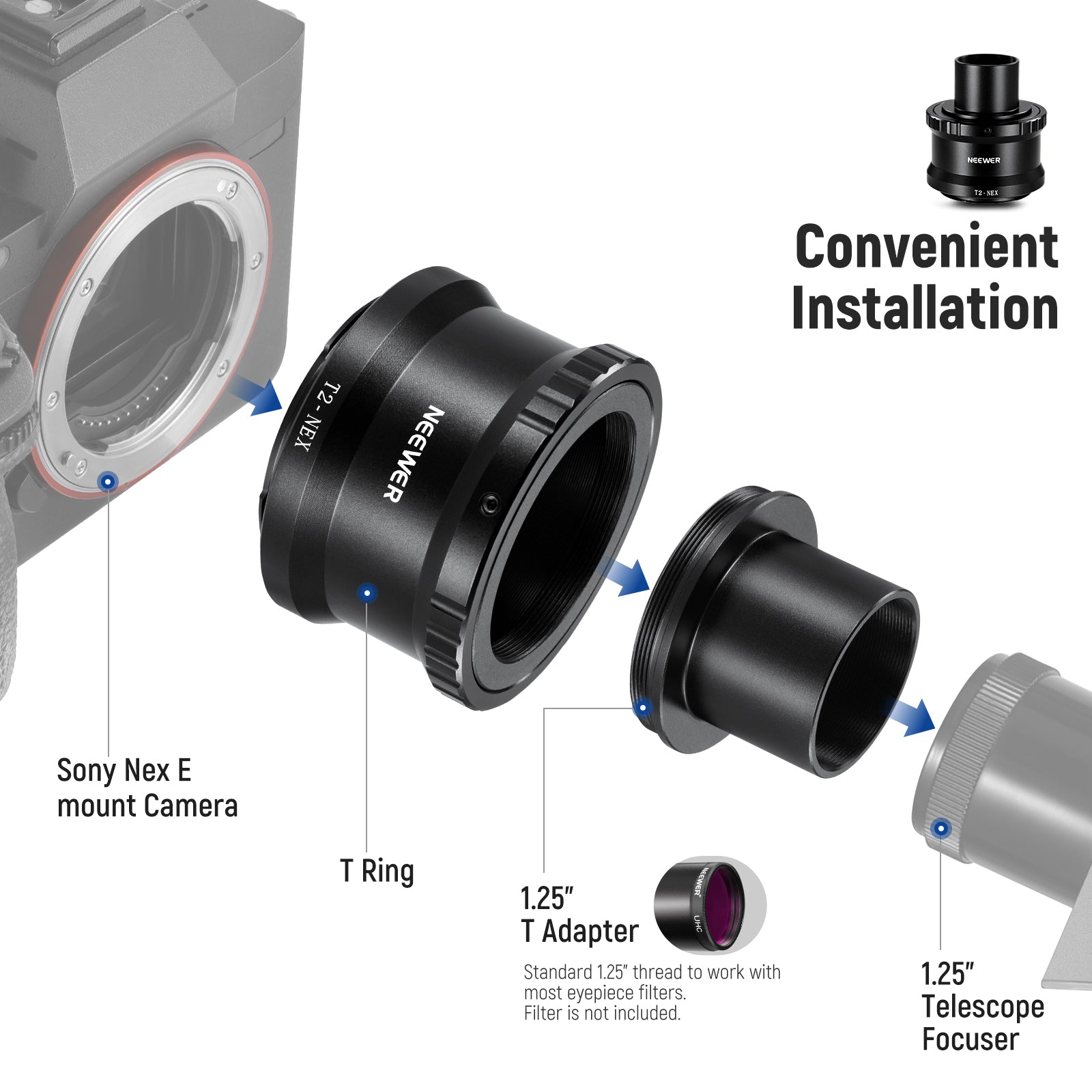 T ring adapter sales sony e mount