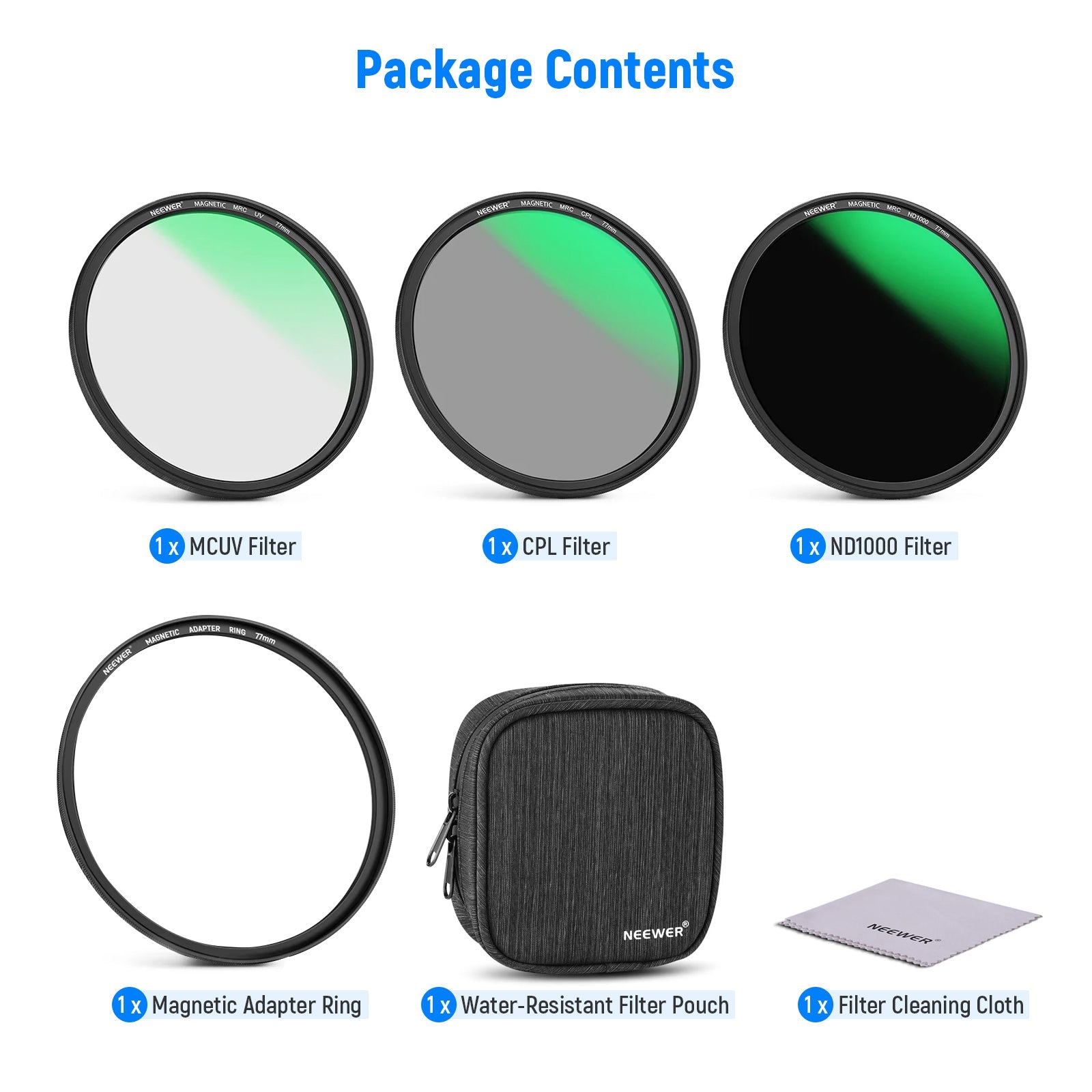 NEEWER 4in1 Lens Filter Kit NEEWER