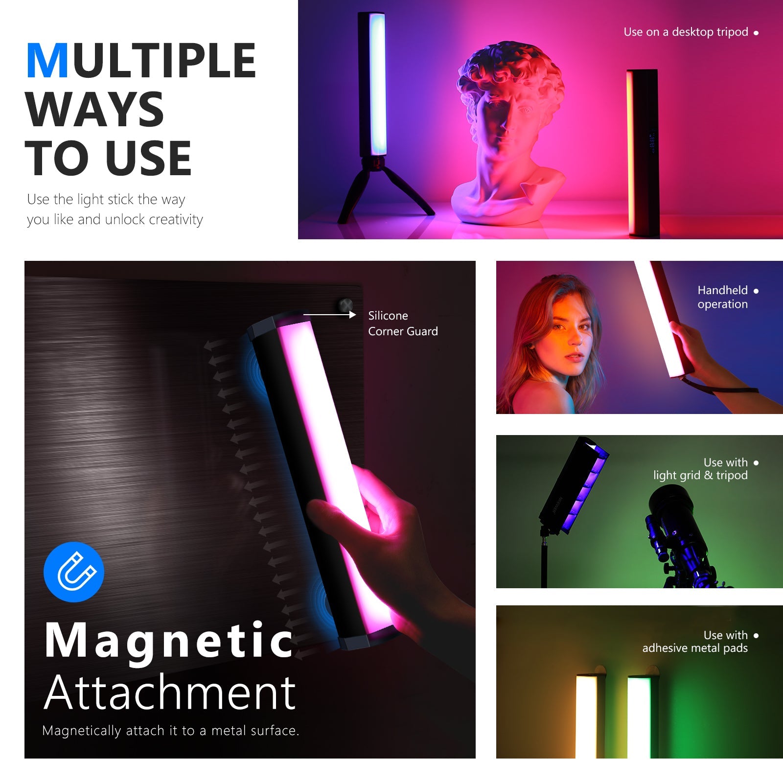 NEEWER RGB1 Magnetic Handheld RGB Light Stick - NEEWER