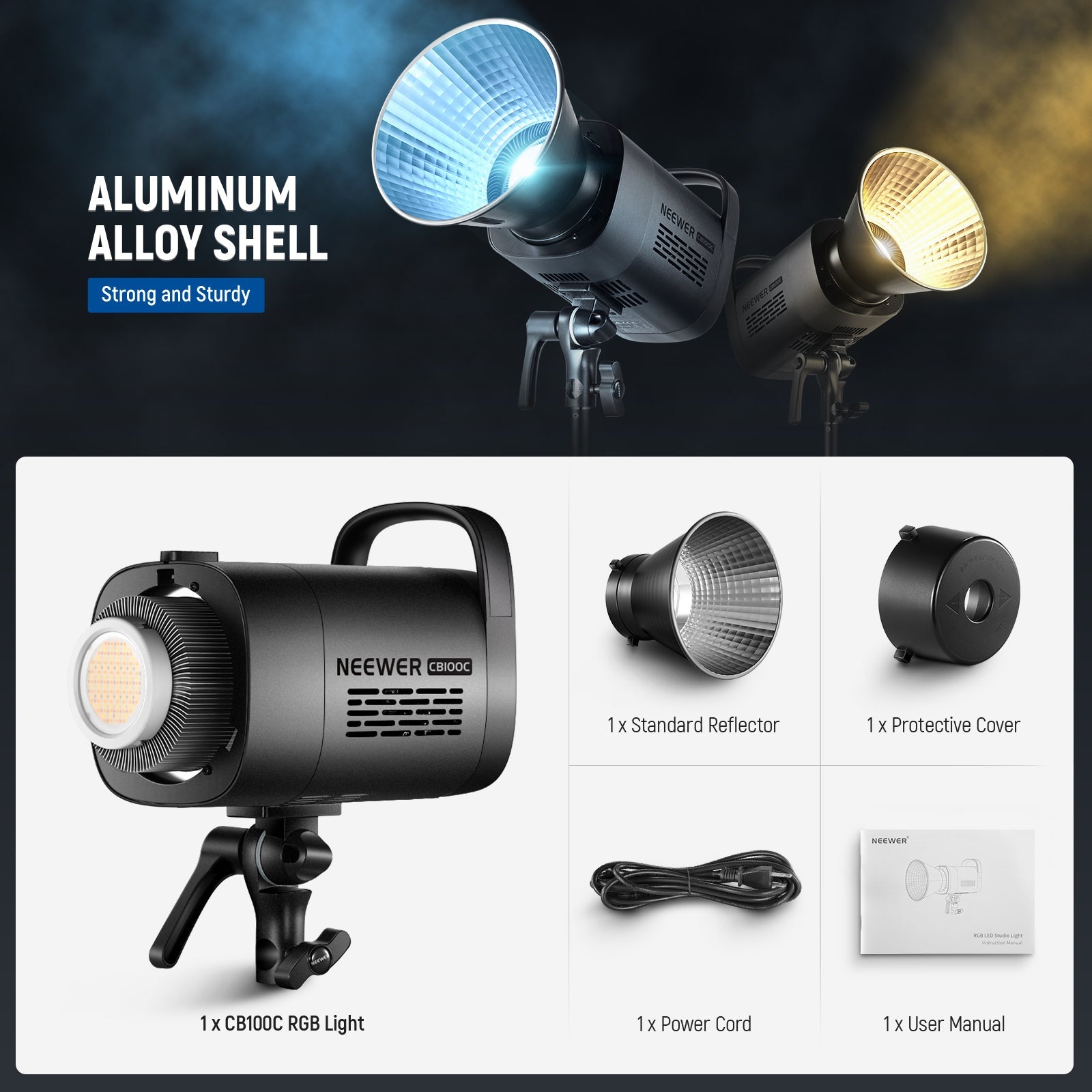 NEEWER CB100C 130w RGB LED Video Light - NEEWER